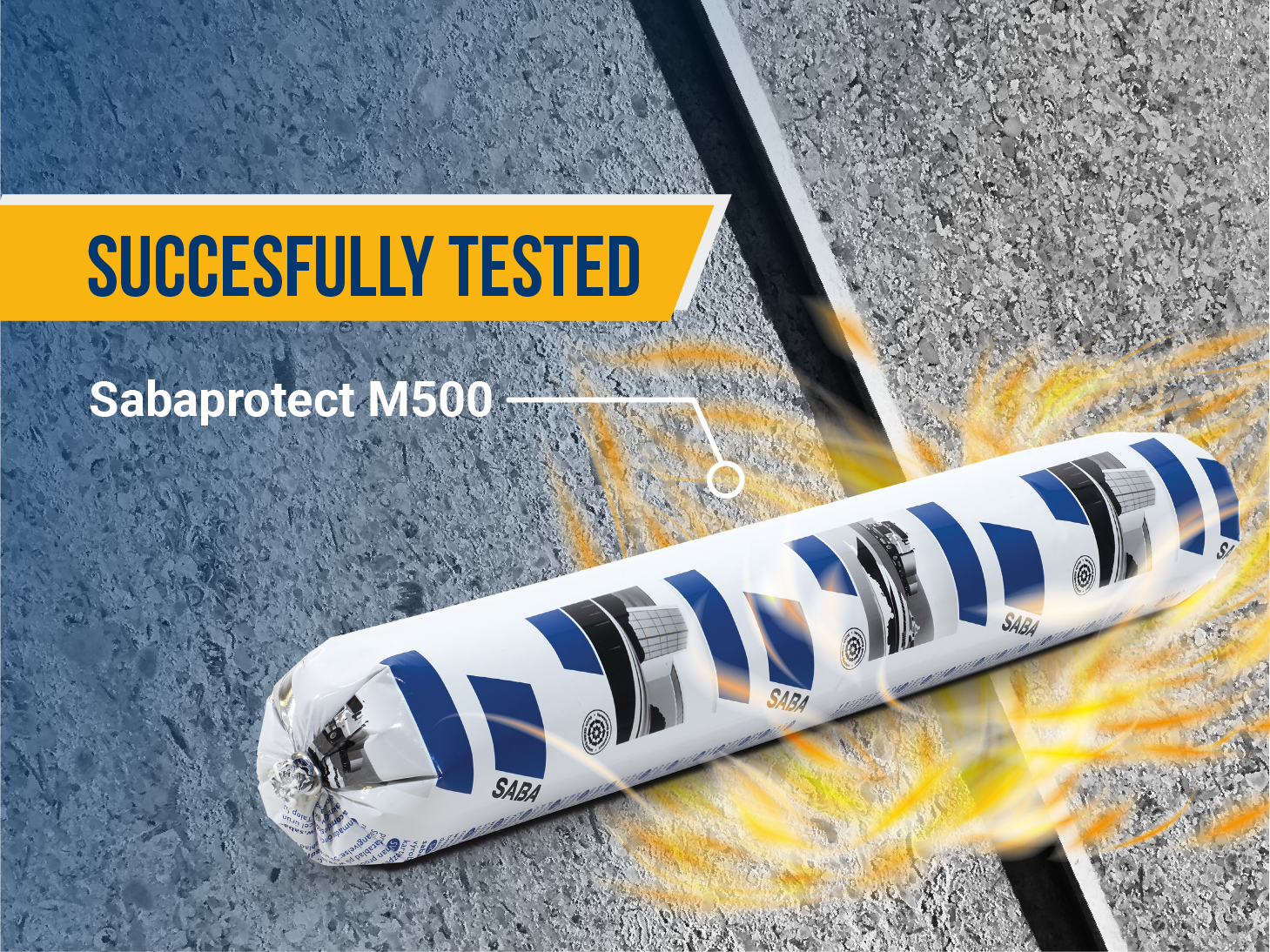 Sabaprotect M500 again successfully tested: now classified as fire resistant for up to 240 minutes