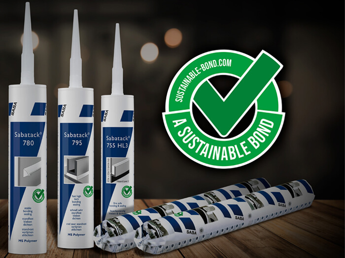 PERSBERICHT - SABA lanceert lijm- en kitassortiment zonder gevaarsymbolen