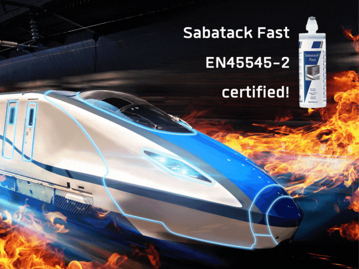 Sabatack Fast nu ook EN45545-2 gecertificeerd