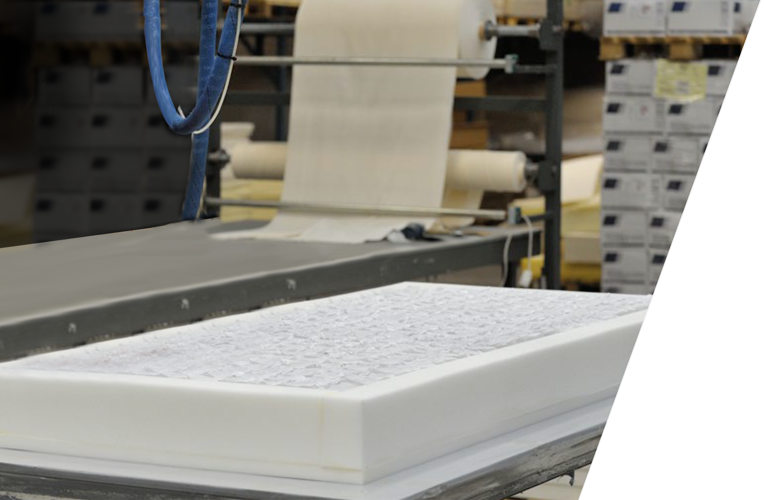 Mattress adhesive process