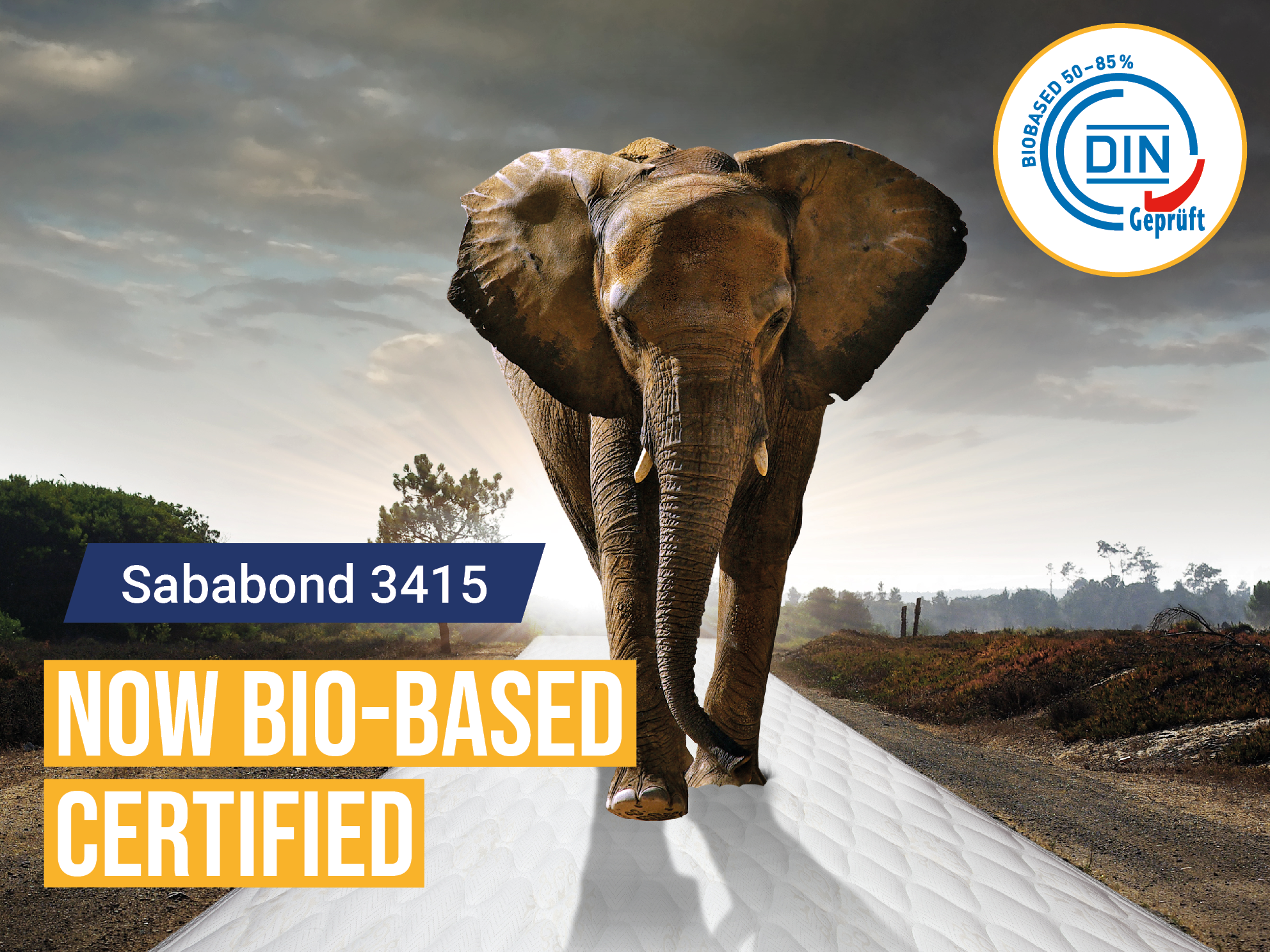 Sababond 3415 now certified bio-based! 💚