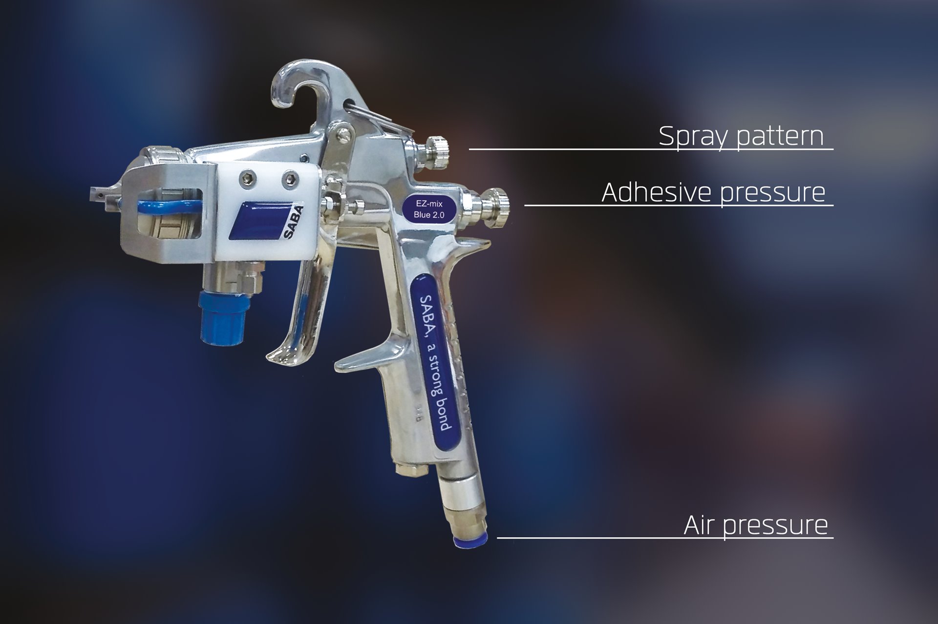 Applying water-based adhesives on foam