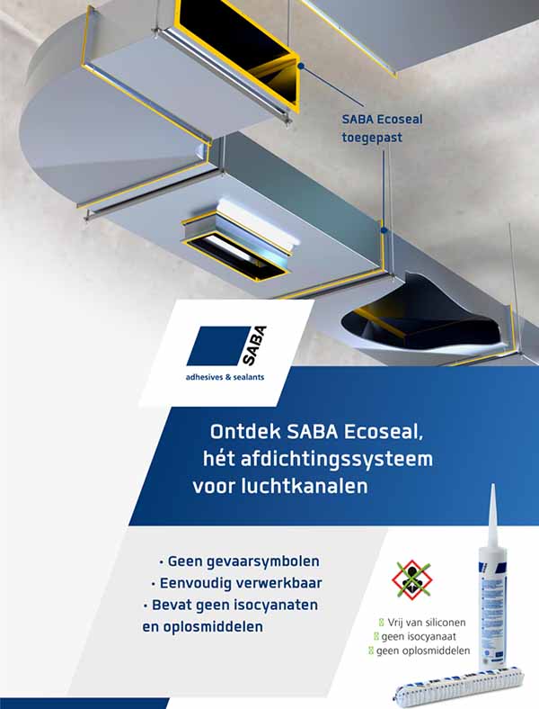 Luchtkanalen duurzaam afdichten met SABA